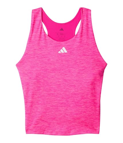 adidas Girls' Melange Training Tank (Big Kid)
