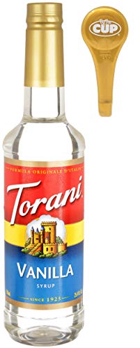 Torani Vanilla Coffee Syrup Bottle 750 Ml With By The Cup Syrup Pump #TOP1