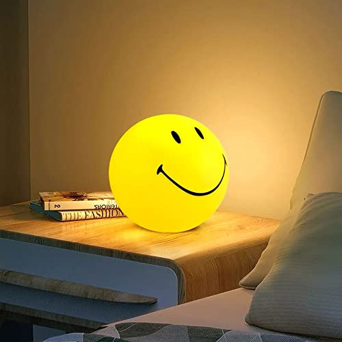 Lámpara nocturna infantil sonriente 15cm USB recargable miniatura 4