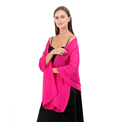 OurLore Women's Scarf Shawls Wraps for Evening Dress Chiffon Shawl Soft Elegant Pashmina Wedding Bridal Scarves4