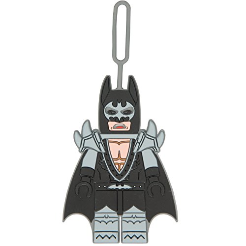 Lego Batman Movie Glam Rocker Batman Silicone Luggage Bag Tag for Travel, Gym, School, or Backpack Lego Batman Movie Glam Rocker Batman Silicone Luggage Bag Tag for Travel, Gym, School, or Backpack