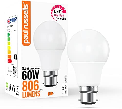 6x 15W (=100W) GLS Es E27 6500K Tageslicht Weiß A70 LED Ultra Hell 1560Lm