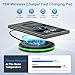 Samsung S25 Wireless Charger Fast Charging Pad Android Charger for Samsung Galaxy S25 Ultra/S24/S23/S22/S21/S20/iPhone 15/16 Pro 15W Fast Wireless Phone Charger Station for Pixel 10 Pro xl/9/9a/8a/8/7
