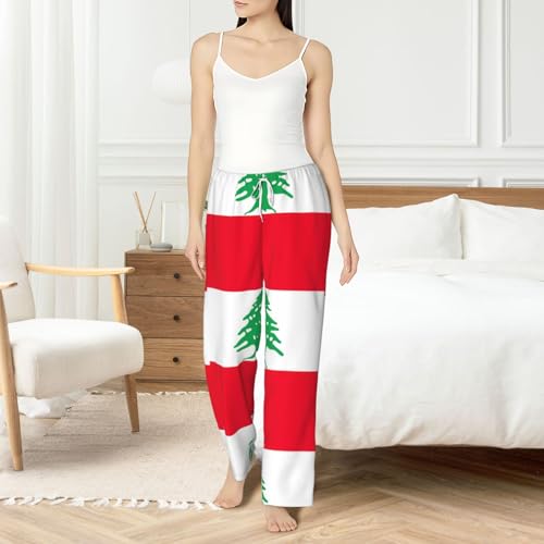 Pantalon de pyjama extensible drapeau Liban avec grandes poches - 6