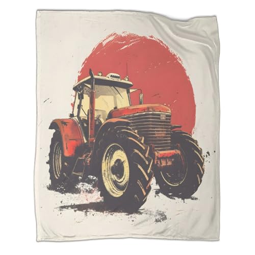 Jeté de canapé microfibre tracteur lit rustique et couverture ado - 3