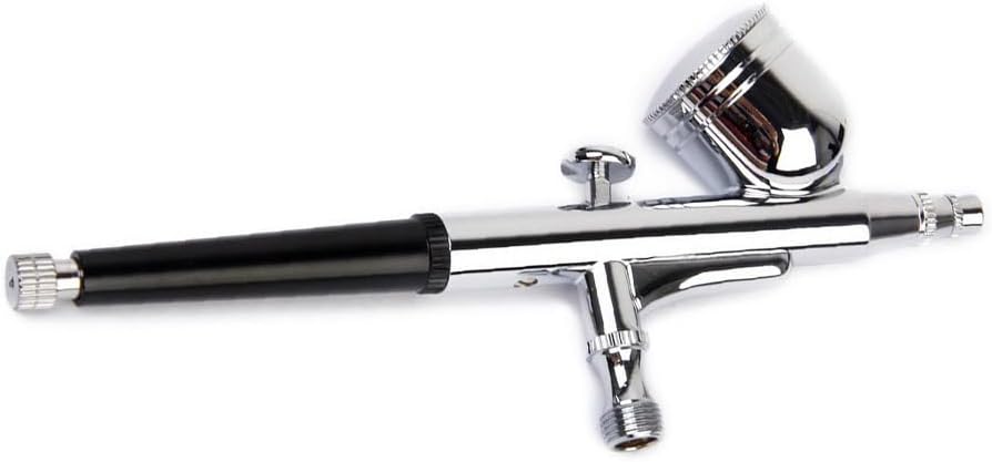 NUOBESTY 0.2mm Nozzle Airbrush for Nail Art HD-130 Spray Gun with Cleaning Brush for Professional Makeup and Nail Design for Artists and Enthusiasts