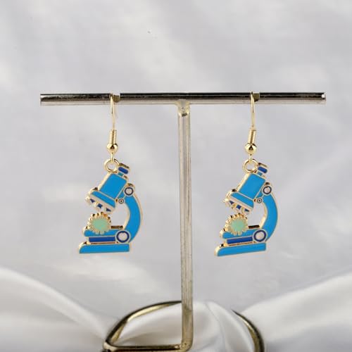 PLITI Scientist Microscope Earrings - Biology & Chemistry Gift for Science Teacher & Laboratory3