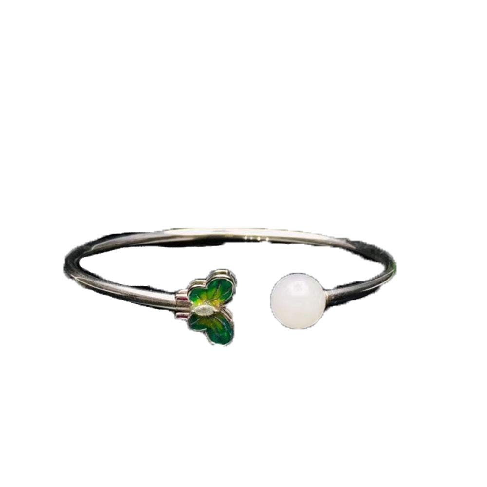 Collier en Jade Hetian, bijou rétro intellectuel, pendentif Argent 925 - 7
