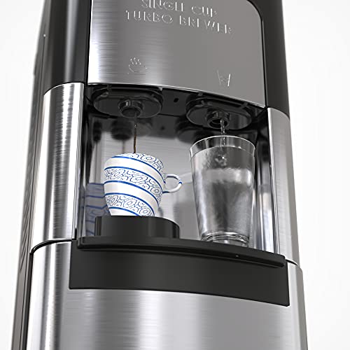 Drinkpod Stainless Steel Bottleless Water Cooler With Coffee Maker Dispenser. Hot And Cold Water Cooler And Single Serve Coffee Brewer In One #TOP1