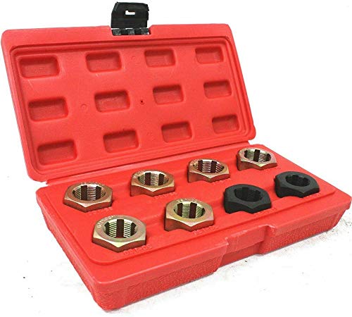 Set de 8 piezas para roscado de eje y husillo