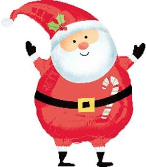 Joyful Santa Junior Shape Foil Balloons S40