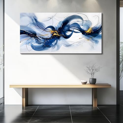 FUHAIHUA Large Wall Decor For Living Room Canvas Wall Art For Office Wall Decorations For Bedroom Abstract Ink Painting Artwork Room Home Decor 24x48 In