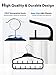 SMARTAKE 2 Pack Belt Hanger, 360 Degree Rotating Tie Rack with Hooks, Non-Slip Durable Hanging Closet Organizer Accessories Holder for Leather Belt, Bow Tie, Scarves and More, Black