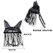 Hat with Tassels Prevent Fly Tassel Adjustable Mask Comfortable Mesh for Horse(42x56cm)