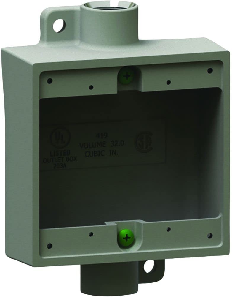 Killark 2FSC-1 2 Gang Cast Device Box with 2 1/2" Hubs Aluminum