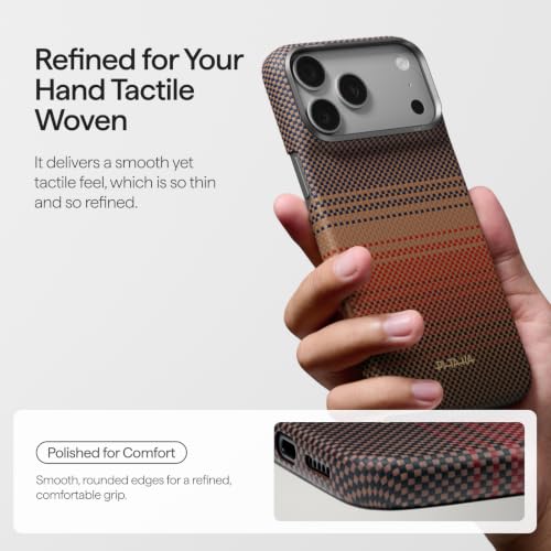 Image of pitaka for iPhone Pro Max Case 6.9 inch, Caseless Feeling, Sunset