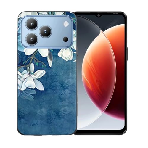 LCEHTOGYE �K�p Blackview Wave 7C�p�P�[�X�A�K�p Blackview Wave 7C (6,56")�ƌ݊����̂��钴���^�u���b�N�\�t�gTPU�V���R���Q���P�[�X�ی�J�o�[ - LLM40