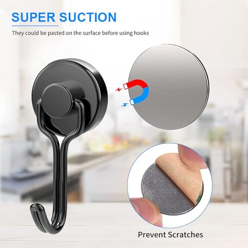 Crochets muraux super forts noirs pour optimiser le réfrigérateur - 6