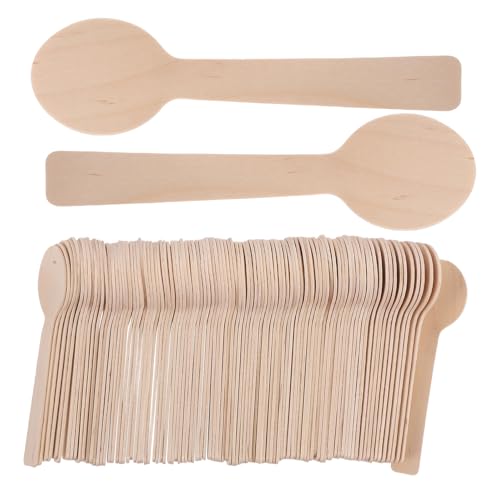 Mini cucharas de madera para sal y condimentos HAMPPLIES en pack de 100 unidades 2