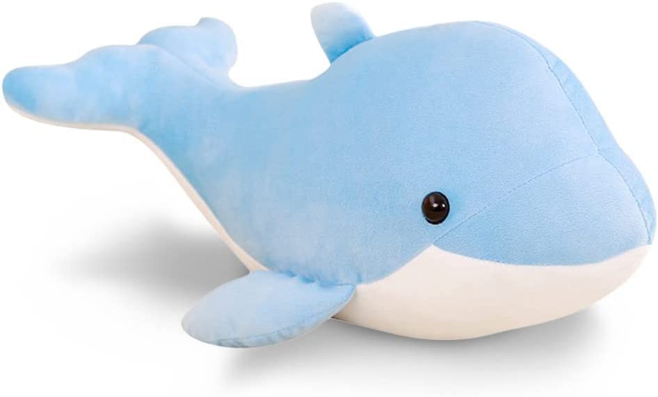 NEXXT GEENERATION Dolphin Fish Doll Soft Toy Kids Baby Plush Gift 36cm Colorful Stuffed Stuffed Animals Plush Toy for Kids (Blue)