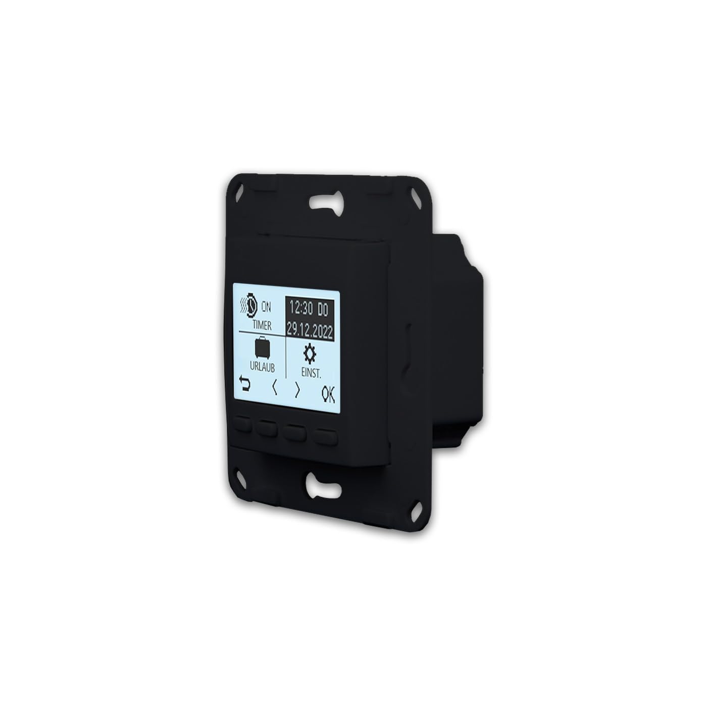 LIVOLO Programmierbares Raumthermostat Digital Wandthermostat Thermostat PRO Fußbodenheizung für Stellmotoren wasserführend elektrisch UP Schwarz