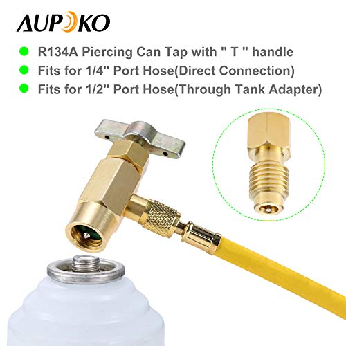 R12 a R134A Can Tap con Adaptador y Removedor de Válvula miniatura 3