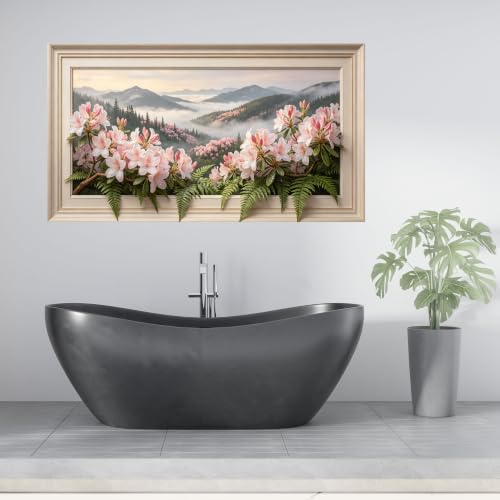 Décoration 3D forêt brumeuse activée par l'eau et prête à poser - 5