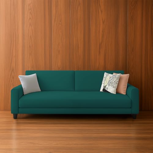 Image of Kathleen 3 Seater Sofa Set for Living Room - Foldable Convertible Couch Furniture for Home, Office or Guest Use, Modern Designer Stylish Comfortable (Pine)