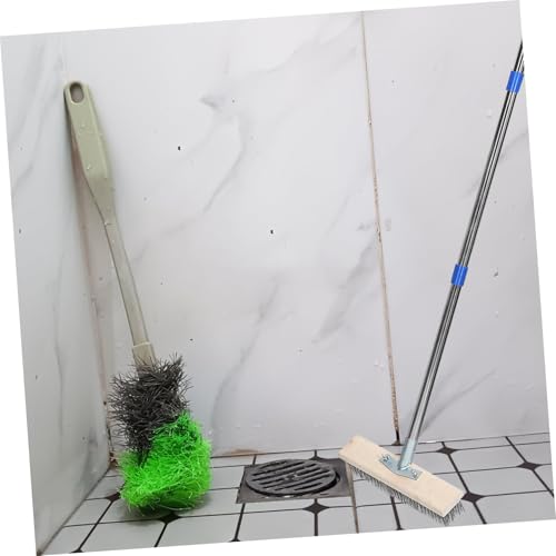 Brosse acier inoxydable avec manche réglable en métal durable pour cour