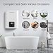 2.65 Gallon Electric Mini Tank Water Heater, 110V 1500W Compact Electric Storage Instant Hot Water Heaters, Point of Use On Demand Under Sink Water Heater for Home Kichen Bathroom