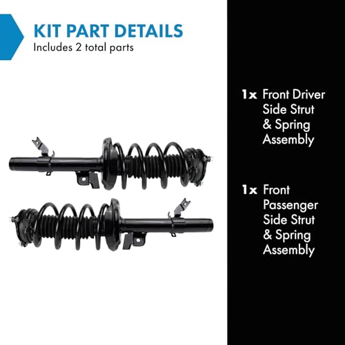 Image of TRQ Front Strut & Spring Assembly Set | For 16-22 Honda Pilot Driver & Passenger Side Pair