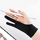Newaner 4 stück Drawing Glove, Zeichnen Künstler Handschuh für Grafiktablett, Artist Glove Elastisch Antifouling-Handschuh für Rechts und Links, Digitale Zeichenhandschuhe, schwarz, (S)