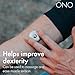 ONO Scroller - Handheld Fidget Toy for Adults | Help Relieve Stress, Anxiety, Tension | Promotes Focus, Clarity | Compact, Portable Design | Aluminum Grey