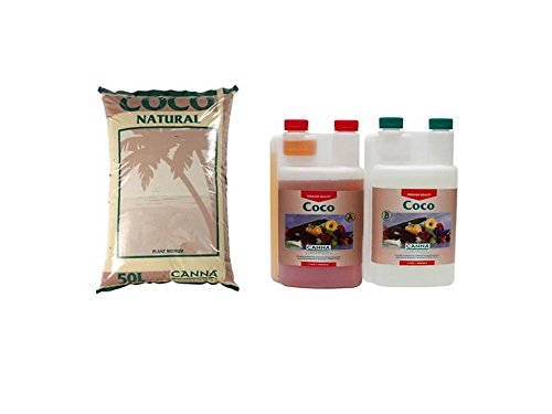 Canna Coco Natural 50 Litre Bag & Canna Coco a+b 1 Litre