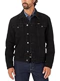 Wrangler Men's Cowboy Cut Western Unlined Denim Jacket, Shadow Black, M