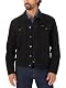 Jeansjacke Herren von Wrangler im Western-Stil, ungefüttert, Schwarz