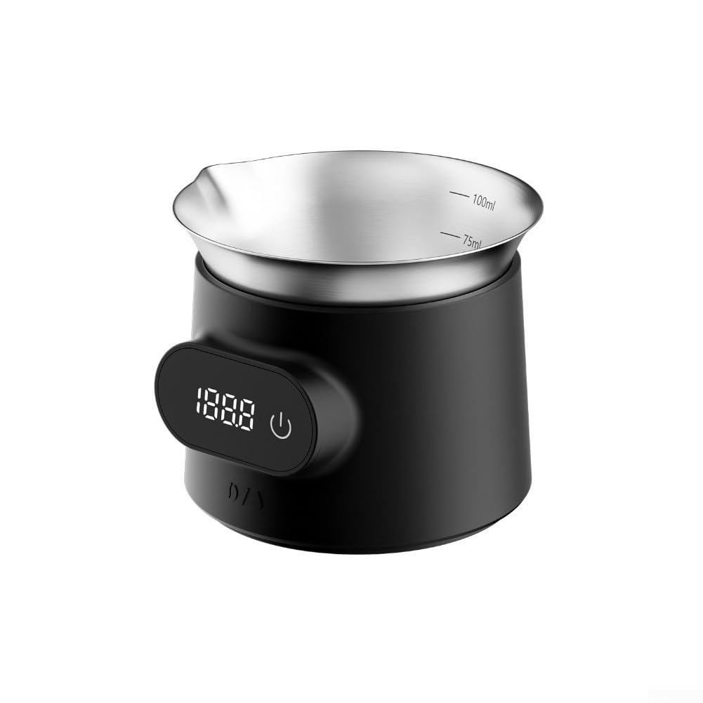 Digitaler Espresso Dosierbecher Mit Waage 0,1G Genauigkeit, Elektrische Kaffeewaage Aus Für Präzises Wiegen Und Abfüllen Von Kaffeepulver, Messbecher 100Ml Für Siebträger Und Espressomaschine