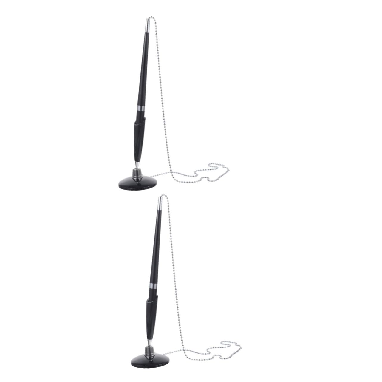 SHINEOFI 4pezzi Penne Professionali Con Catena Per Ufficio Design Ergonomico e Stile Elegante Accessorio Fisso Per Banche e Hotel