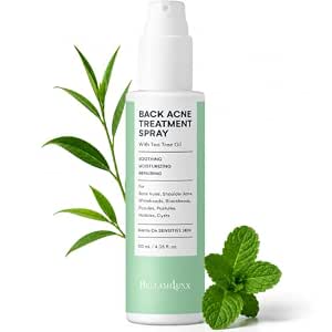 BellamiLuxx Back & Body Acne Treatment: 2% Salicylic Acid Back Acne Spray with Tea Tree Oil