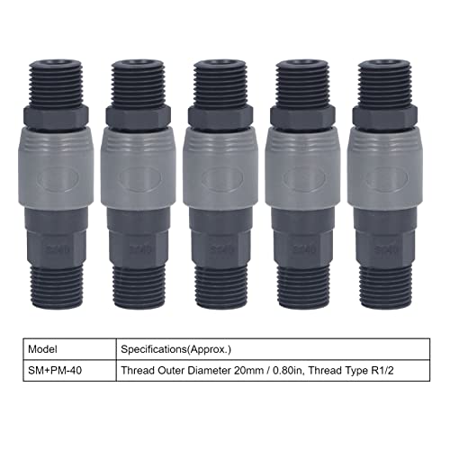 Conexão rápida com travamento automático, não enferruja 5 conjuntos de resistência à corrosão Tipo C