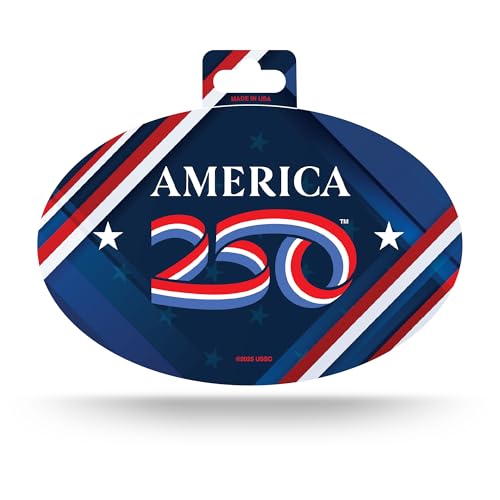 Rico Industries USA Americas 250TH Birthday Colored Oval Sticker