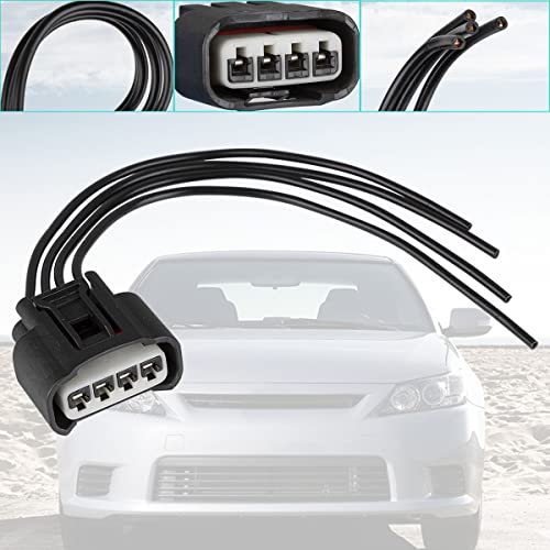 Ignition Coil Female Connector Plug Wire Harness Pigtail Fits Chevy Toyota Lexus Pontiac Scion L4 2.4L Ignition Coil Female Connector Plug Harness Pigtail 4 Packs #TOP3