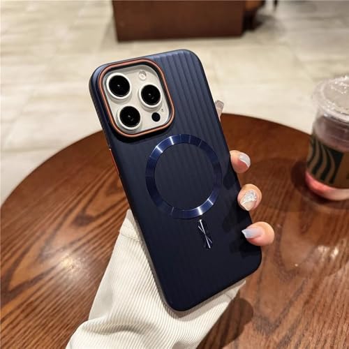 Coque de téléphone de luxe mate pour iPhone 16 Pro avec chargement magnétique
