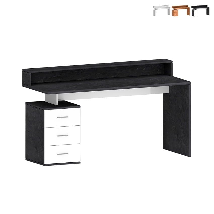 Bureau avec surélévation New Selina S Plus pour organiser votre espace de télétravail à la maison