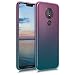 Produktbild kwmobile Case kompatibel mit Motorola Moto G7 Power - Hülle Handy - Handyhülle Zwei Farben Pink Blau Transparent