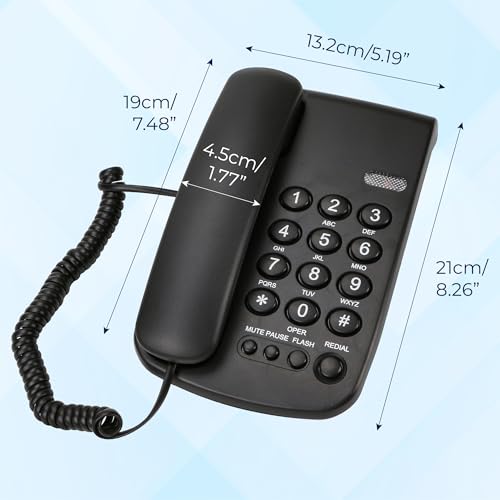 Teléfono fijo con cable TCF 2000 con volumen ajustable miniatura 2