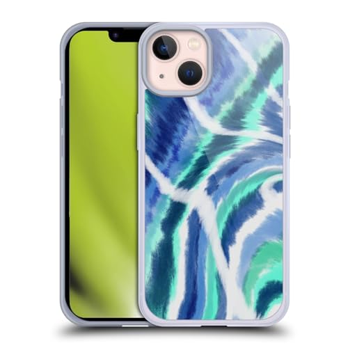 Coque Gel iPhone 13 Antichoc de Qualité Militaire Suzan Lind Bleu Vert