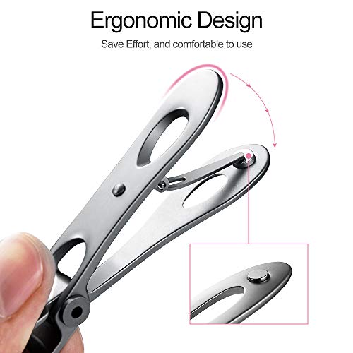 MR.GREEN Nail Clipper, Ultra Wide Jaw Opening Toenail Clippers for Thick Nails Heavy Duty Stainless Steel Fingernail Clippers for Seniors - Thumbnail 4