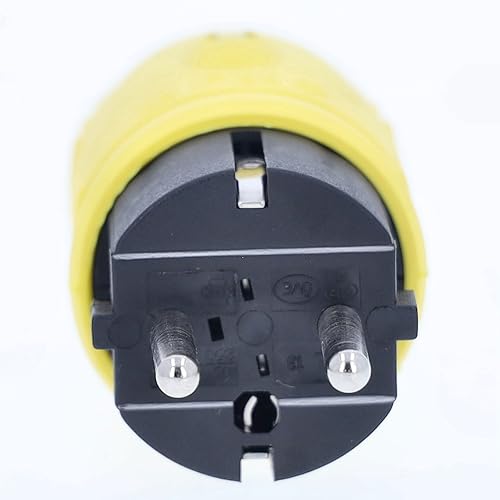 Miniatura 2 de As - Schwabe - Enchufe De Goma 230 V 16 A Sin Cable - Schuko Con Doble Contacto De Puesta A Tierra - Apto Para Uso Exterior - Ip44 - Amarillo