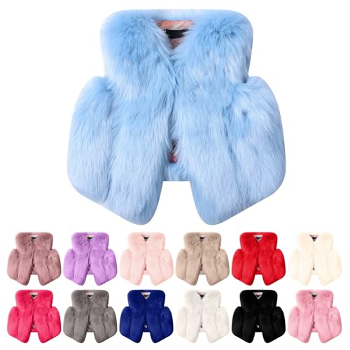 Betadog Girls Jacket Infant Girls Fleece Vest Size 6 Faux 𝐅𝐮𝐫 Coat Girls Toddler Jacket 4T Little Girl Winter Coat